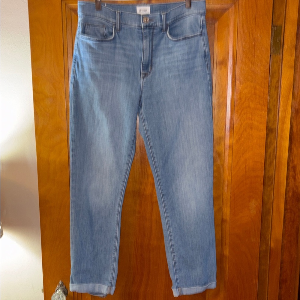 Hudson Blair High Rise Straight Crop Denim; sz 29